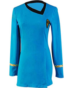 Star Trek The Original Series Blue Women Uniform Cosplay Costume