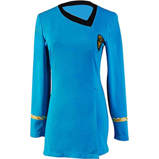 Star Trek The Original Series Blue Women Uniform Cosplay Costume