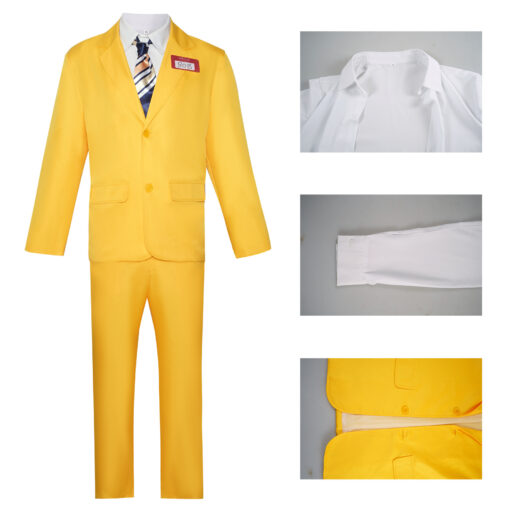 Beetlejuice Betelgeuse Yellow Suit Cosplay Costume