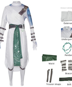 Black Myth Wukong Whiteclad Noble Cosplay Costume