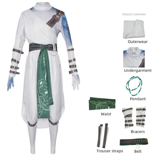 Black Myth Wukong Whiteclad Noble Cosplay Costume