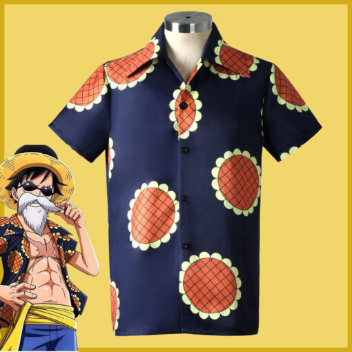 One Piece Luffy Sunflower Shirt Cosplay Costume