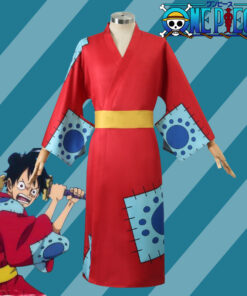 One Piece Luffy Kimono Cosplay Costume