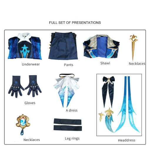 Genshin Impact Neuvillette Cosplay Costume