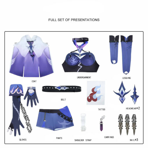 Honkai Star Rail Acheron Cosplay Costume