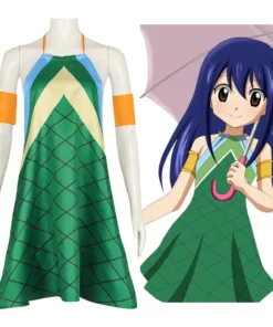 Fairy Tail Wendy Marvell Cosplay Costume