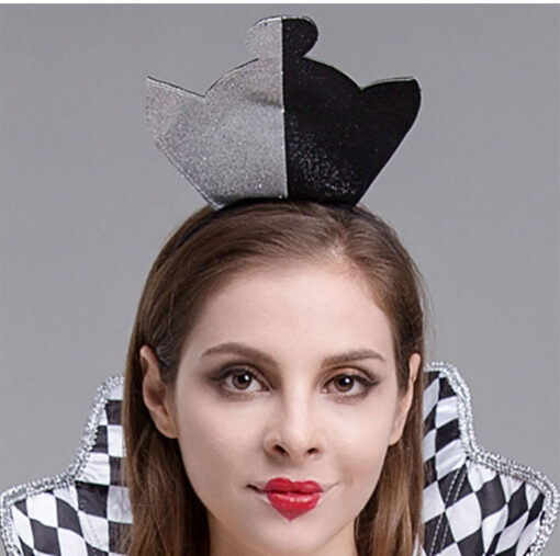 Alice in Wonderland Chess Piece Chessboard Queen Dress Cosplay Costume