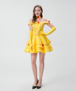 Beauty and the Beast Belle Short Dress Cosplay Costume