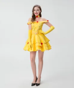 Beauty and the Beast Belle Short Dress Cosplay Costume