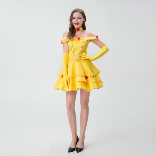 Beauty and the Beast Belle Short Dress Cosplay Costume