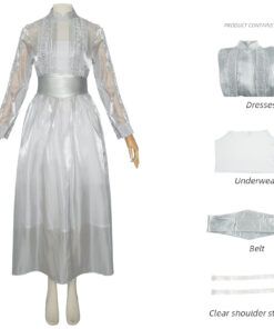 Beetlejuice Astrid Deetz Silver Dress Cosplay Costume