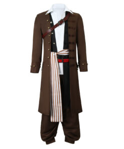 Pirates of the Caribbean Captain Jack Sparrow Cosplay Costume