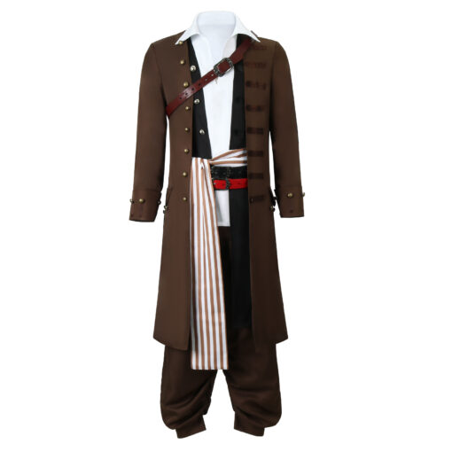 Pirates of the Caribbean Captain Jack Sparrow Cosplay Costume