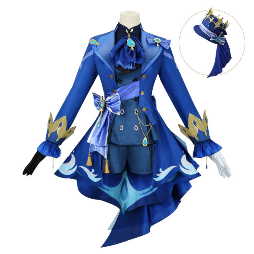 Genshin Impact Furina Water Deity Cosplay Costume