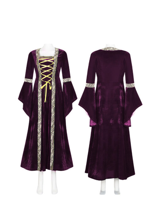 Hocus Pocus Purple Robe Dress Cosplay Costume