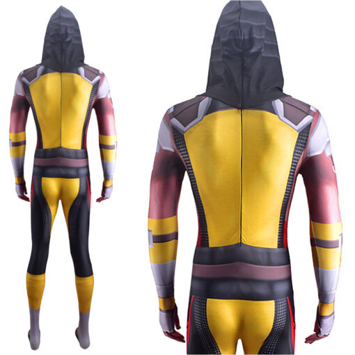 Mortal Kombat Scorpion Bodysuit Cosplay Costume