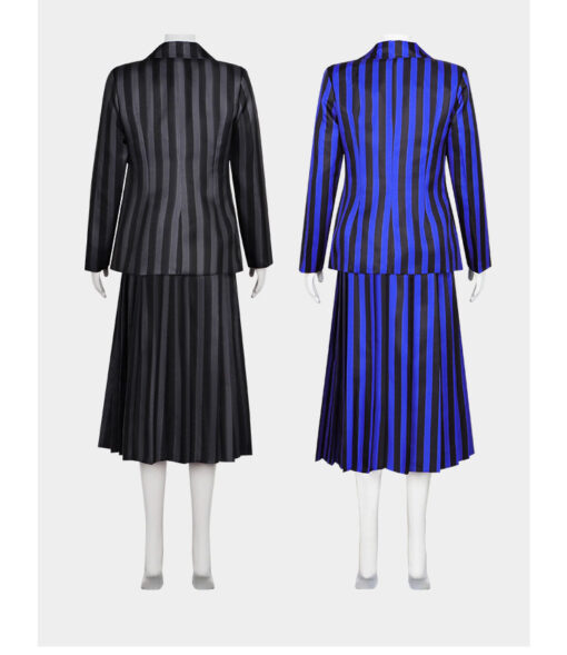 Wednesday Adams Suit Uniform Blue Cosplay Costume