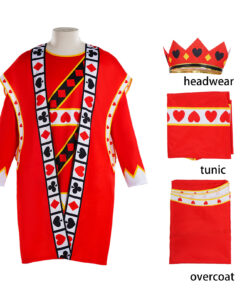 Alice in Wonderland King of Hearts poker Cosplay Costume