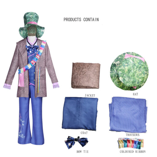 Alice in Wonderland Mad Hatter Cosplay Costume