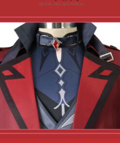 Genshin Impact Crimson Red Diluc Cosplay Costume