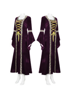 Hocus Pocus Purple Robe Dress Cosplay Costume