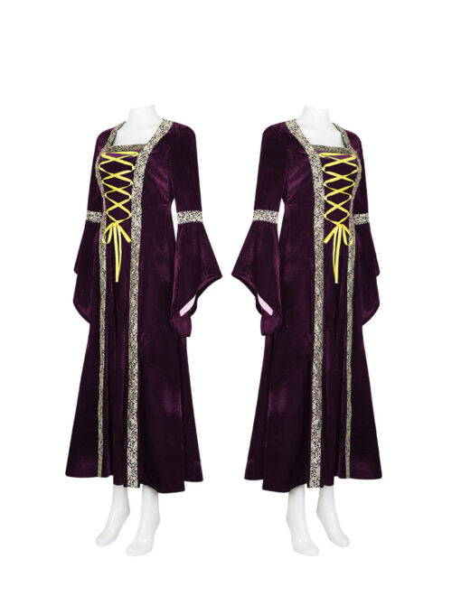 Hocus Pocus Purple Robe Dress Cosplay Costume