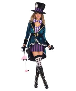 Alice in Wonderland Mad Hatter Stages Cosplay Costume