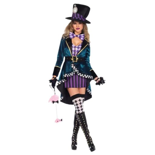 Alice in Wonderland Mad Hatter Stages Cosplay Costume