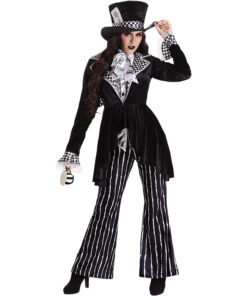 Alice in Wonderland Mad Hatter Female Magician Cosplay Costume