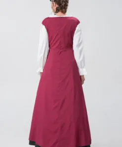 Beauty and the Beast Belle Dark Red Dress Cosplay Costume