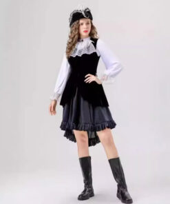 Pirates of the Caribbean Women Pirates Preppy Style Cosplay Costume