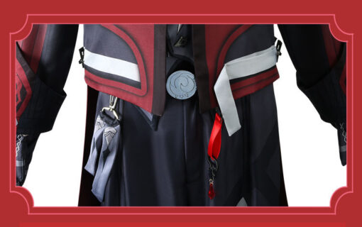 Genshin Impact Crimson Red Diluc Cosplay Costume