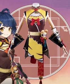 Genshin Impact Xiangling Cosplay Costume