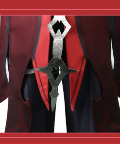 Genshin Impact Crimson Red Diluc Cosplay Costume