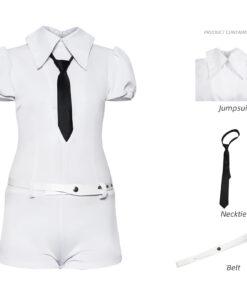 Land of the Lustrous Antarcticite Cosplay Costume White Jumpsuits