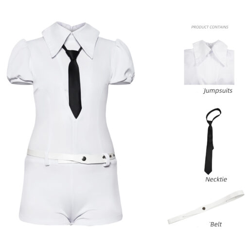 Land of the Lustrous Antarcticite Cosplay Costume White Jumpsuits