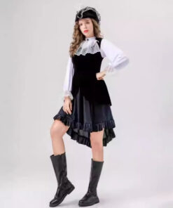 Pirates of the Caribbean Women Pirates Preppy Style Cosplay Costume