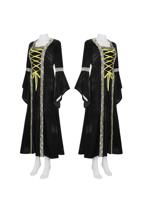 Hocus Pocus Black Robe Dress Cosplay Costume