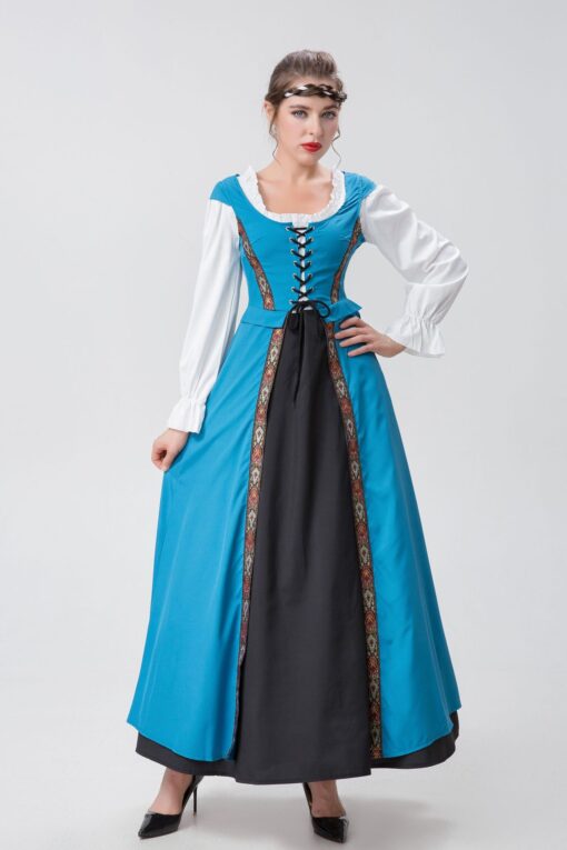 Beauty and the Beast Belle Blue Dress Cosplay Costume