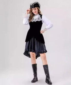 Pirates of the Caribbean Women Pirates Preppy Style Cosplay Costume