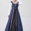 Beauty and the Beast Belle Dark Blue Dress Cosplay Costume