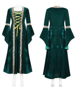 Hocus Pocus Green Robe Dress Cosplay Costume