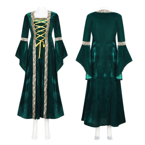 Hocus Pocus Green Robe Dress Cosplay Costume