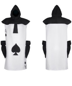 Alice in Wonderland Poker Warrior Spades Cosplay Costume