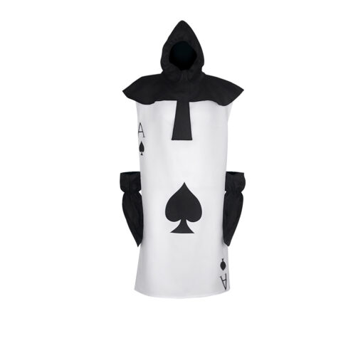 Alice in Wonderland Poker Warrior Spades Cosplay Costume