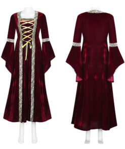 Hocus Pocus Red Robe Dress Cosplay Costume