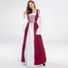 Beauty and the Beast Belle Dark Red Dress Cosplay Costume