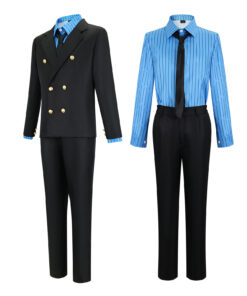 One Piece Sanji Vinsmoke Blue Cosplay Costume