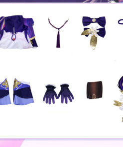 Genshin Impact Keqing Cosplay Costume