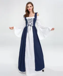 Beauty and the Beast Belle Dark Blue Dress Cosplay Costume